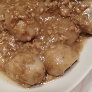 ほっこり☆里芋とひき肉のそぼろ煮